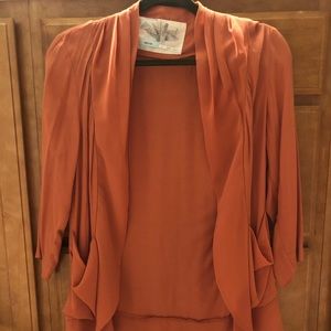 Urban Outfitters orange lightweight cardigan